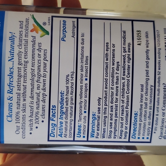 Witch hazel face and body cleanser - Picture 2 of 2